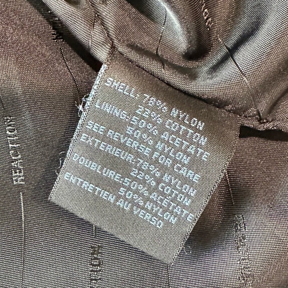 Kenneth Cole Reaction Black Rain Jacket Size Medium - Picture 8 of 11